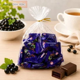   SweeTale Lady Smorodyna feketeribizli ízű zselés édesség kakaós cukrászati mázzal 500 g