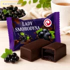 SweeTale Lady Smorodyna feketeribizli ízű zselés édesség kakaós cukrászati mázzal 500 g