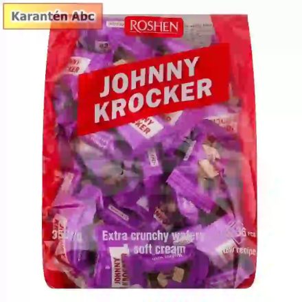 Roshen Johnny Krocker Milk Wafers – 350 g tejkrémes, csokoládéba vonva