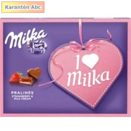 Milka desszert I Love Eper 110g