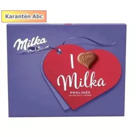   Milka I Love Mogyorókrémes – alpesi tejcsokoládé praliné mogyorókrémmel, 110 g