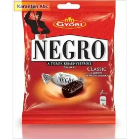   Negro Classic cukorka 79 g  79g – eredeti fekete mentolos édesség