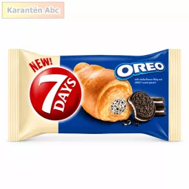 7DAYS OREO Super Max Vaníliakrémes-Kekszes Croissant 98 g