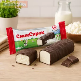   SweeTale SmakSyrok túrórudi jellegű vanília ízű habosított édesség kakaós cukrászati mázzal 3 kg