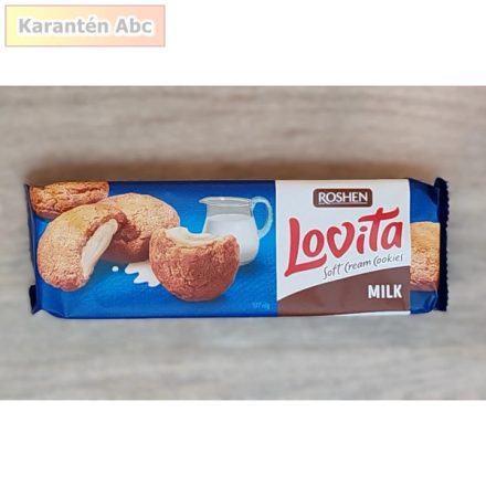 Lovita lágy krémes keksz tejszínnel – Roshen, 127 g
