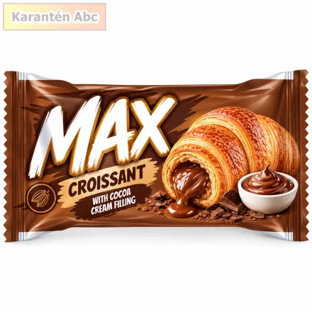 MAX Croissant kakaós ízű töltelékkel 45 g