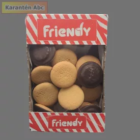 Piskóta tallér narancs ízű zselés 500 g  Friendy