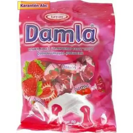 Damla töltött. karamella Eper 90g 90 g