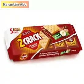 2Crack kréker kakós-mogyorós (barna) 190g Roshen