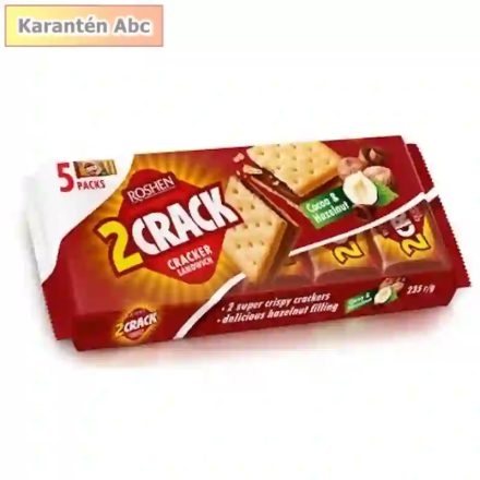 Roshen 2Crack – Kakaós-mogyorós kréker 235 g