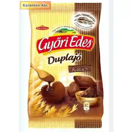Győri Édes Duplajó kakaós – omlós mézes keksz kakaós bevonattal, 150 g