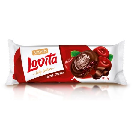 Lovita Zselés Süti Cocoa - Cherry ízzel 135gr Roshen