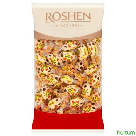 Roshen Ko-Ko Choco fehércsokoládé vanília krémmel 1kg (kb. 70 db)