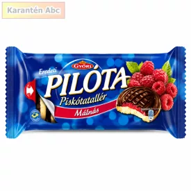 Győri Pilóta Málnás Piskótatallér Csokoládéval 147 g