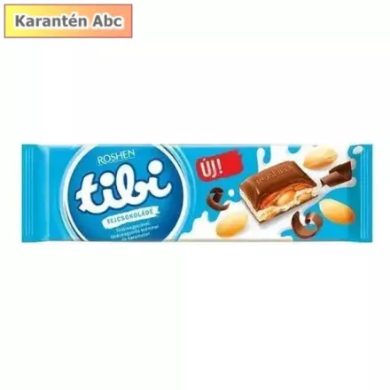 Tibi Big Size tejcsokoládé földimogyoró, mogyorókrém és karamell 295g 295 g