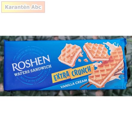 Wafers Sandwich Extra Crunch Vaníliakrémes ostya – Roshen – 142 g