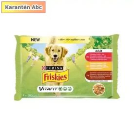   Friskies alutasakos kutyaeledel 4×100 g – aszpikos válogatás