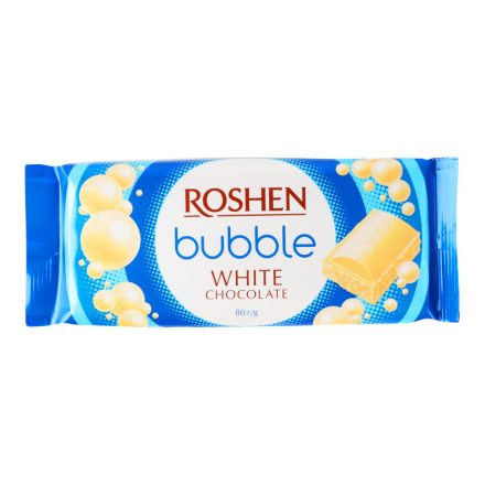 Bubble Fehér csoki 80g Roshen