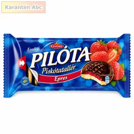 Győri Pilóta Epres Piskótatallér Csokoládéval 147 g