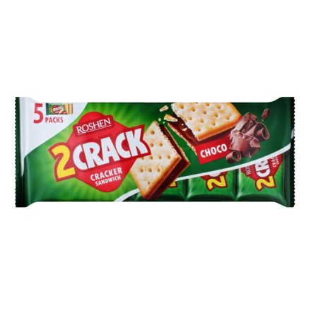 2Crack kréker Choco (zöld) 235g Roshen