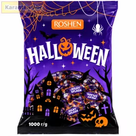   Roshen Milky Splash tejtöltelékes tejkaramella halloweenes csomagolásban 1 kg