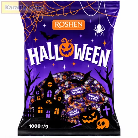 Roshen Milky Splash tejtöltelékes tejkaramella halloweenes csomagolásban 1 kg