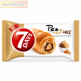 7DAYS Double Max Földimogyoró-Kakaó Croissant 80 g