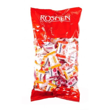 Roshen Yogurtini Cukorkák Joghurtos Gyümölcsös ízesítéssel 1kg