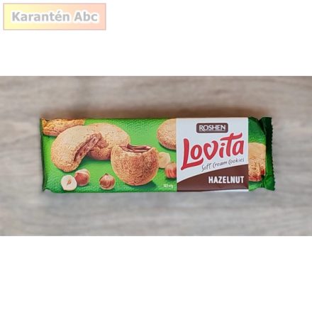 Lovita mogyoró krémes lágy keksz – Roshen, 127 g