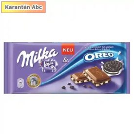   Milka Oreo tejcsokoládé 100 g – krémes csokoládé ropogós Oreo darabokkal
