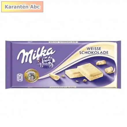 Milka fehér csokoládé 100 g – lágy és krémes édesség