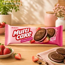Roshen Multicake – Eperkrémes keksz 180 g