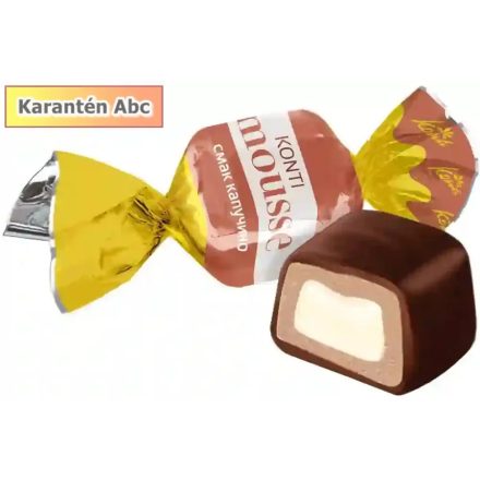 Konti Mousse Cappuccino – cappuccino-ízű lágy mousse cukorka, 500 g