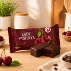 SweeTale Lady Vyshnya meggyízű zselés édesség kakaós cukrászati mázzal 2 kg