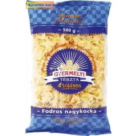   Gyermelyi Fodros nagykocka 4 tojásos száraztészta  500g 500 g