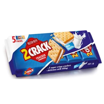 2Crack kréker Vaníliás - tejes (kék) 235g