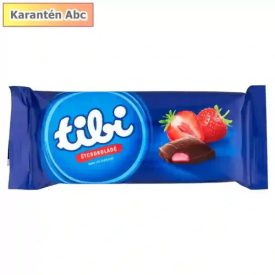 Tibi Étcsokoládé eperkrémmel töltött 90g 90 g