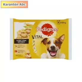   Pedigree alutasakos kutyaeledel 4×100 g – marha & baromfi válogatás