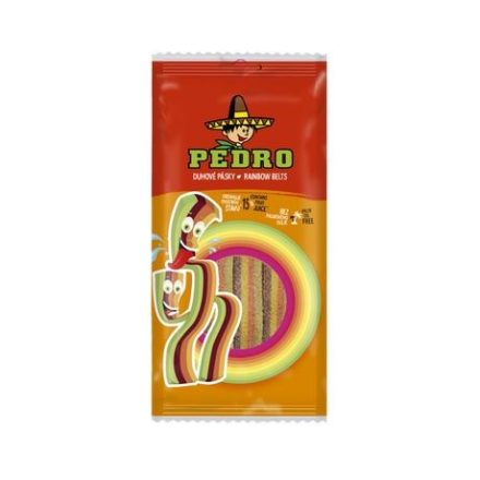 Pedro gumicukor rainbow belts 80g