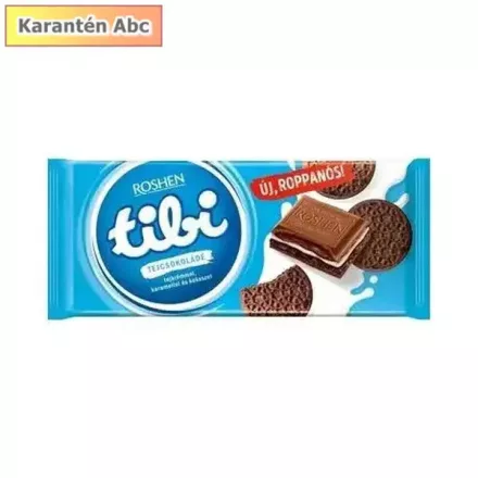 Tibi tejcsokoládé csokoládékrém, karamell és keksz 100g 100 g