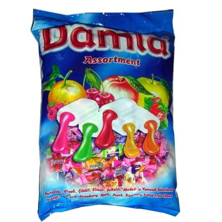 Damla Gyümölcs  ízű puhakaramella zacskós 1kg