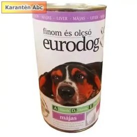   EuroDog konzerv 1240 g – teljes értékű májas eledel felnőtt kutyáknak