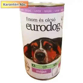   EuroDog konzerv 1240 g – teljes értékű májas eledel felnőtt kutyáknak