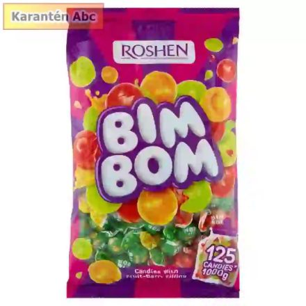 Roshen Bim-Bom – Gyümölcsös, töltött cukorka válogatás 1 kg
