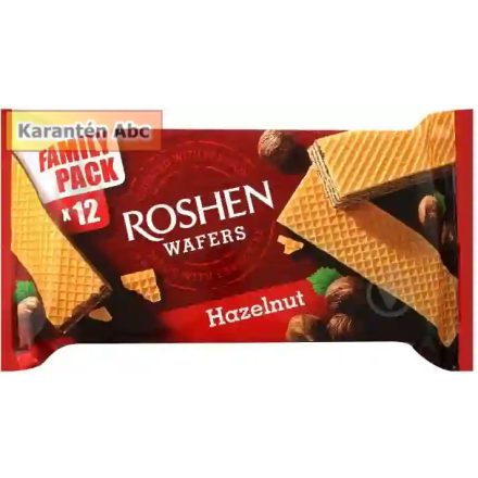 Roshen Wafers – Mogyorókrémmel töltött ostya 216 g