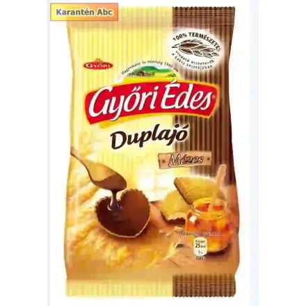 Győri Édes Duplajó Mézes – omlós keksz csokoládébevonattal, 150 g