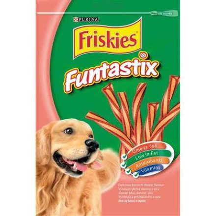Friskies Funtastix kutya jutalomfalat 175 g bacon és sajt ízesítésű