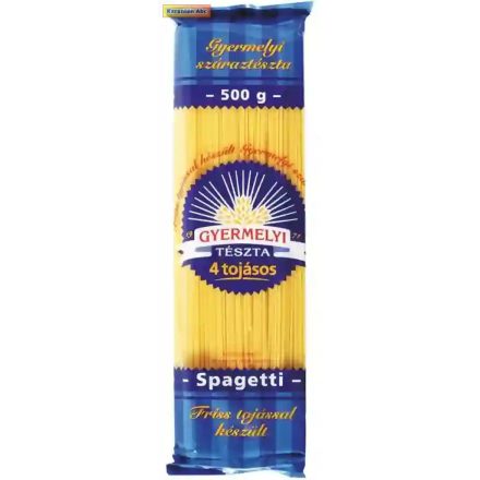 Gyermelyi Spagetti 4 tojásos száraztészta 500g 500 g