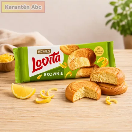 Lovita Blondie Brownie Lemon – Roshen, 152 g