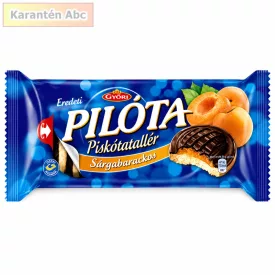   Győri Pilóta Sárgabarackos Piskótatallér Csokoládéval 147 g